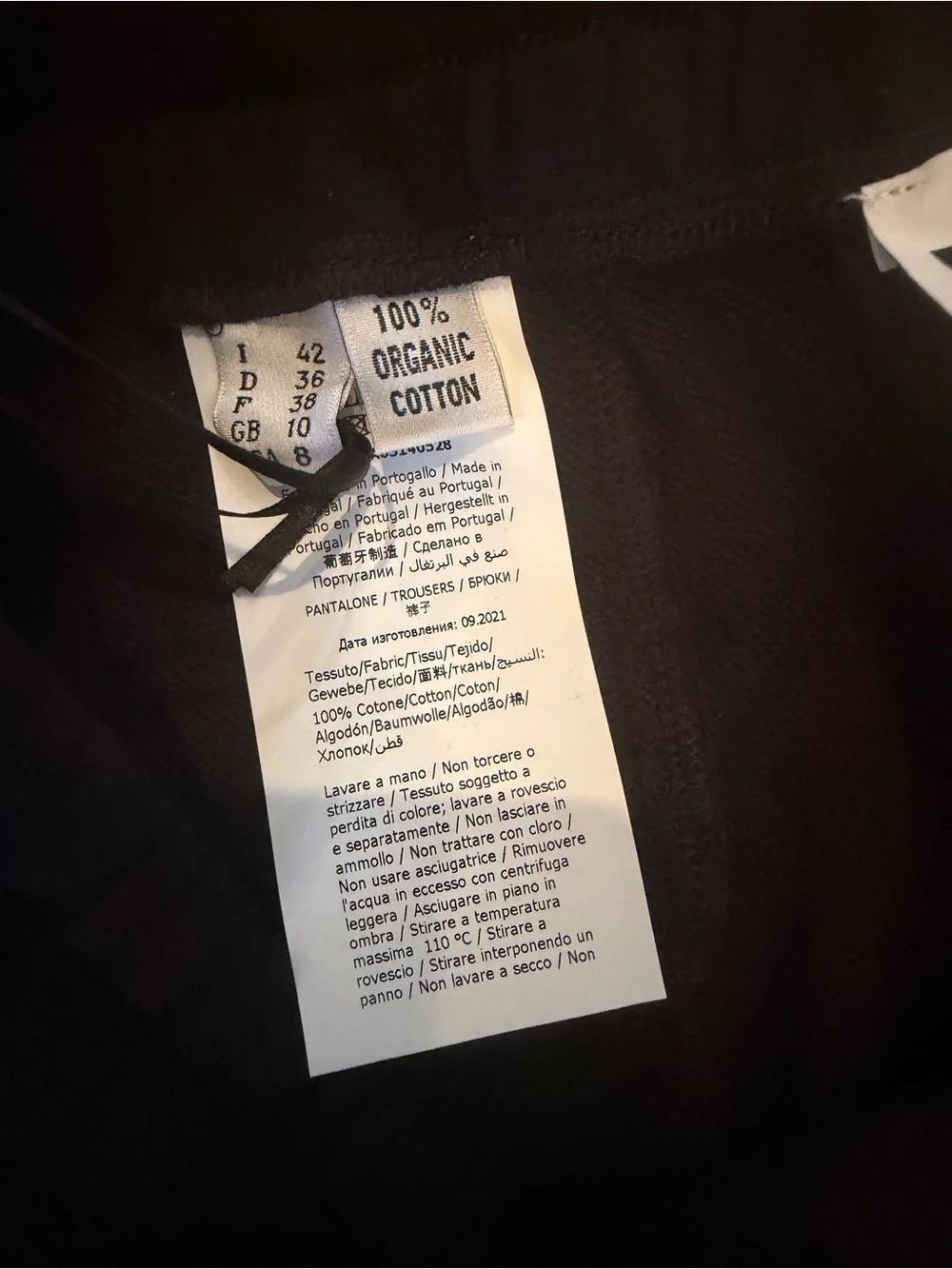Moschino Black Organic Cotton Joggers with Rainbow Logo